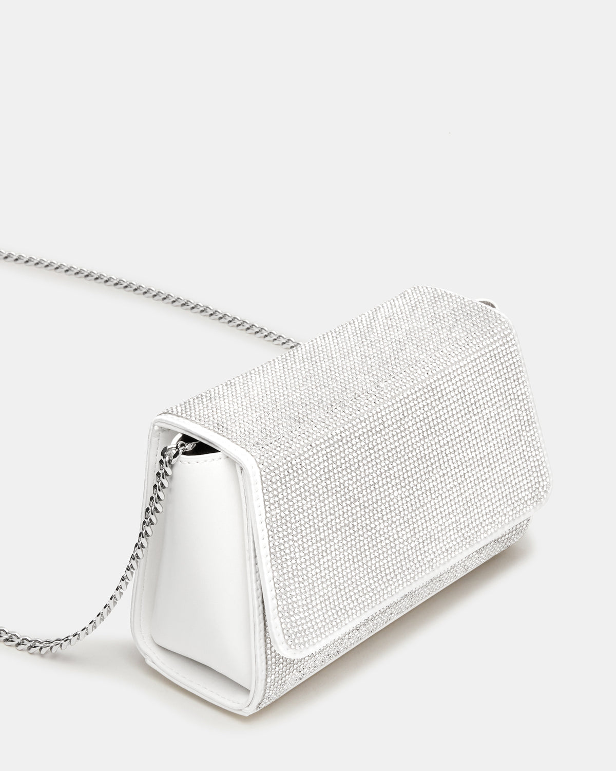 EVELINA Bag Rhinestones Angular Rhinestone Embellished Crossbody Mini Clutch Handbag Steve Madden RHINESTONE