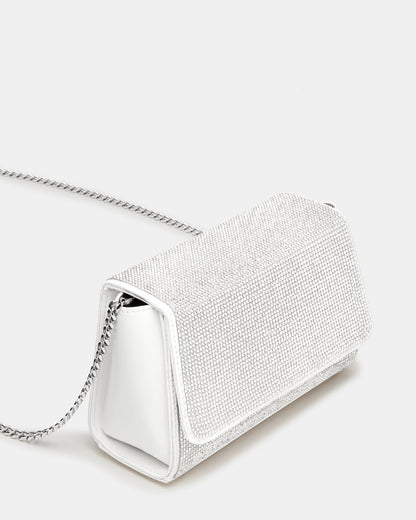 EVELINA Bag Rhinestones Angular Rhinestone Embellished Crossbody Mini Clutch Handbag Steve Madden RHINESTONE