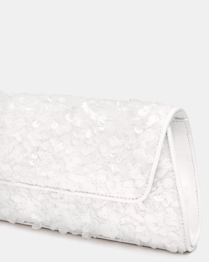 AVANT Bag Sequin French Binding Trapezoid Crossbody Clutch Handbag Steve Madden SEQUIN
