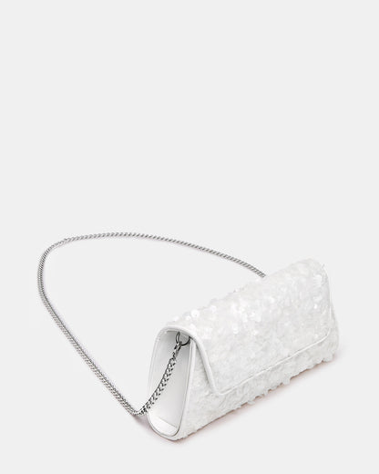 AVANT Bag Sequin French Binding Trapezoid Crossbody Clutch Handbag Steve Madden SEQUIN