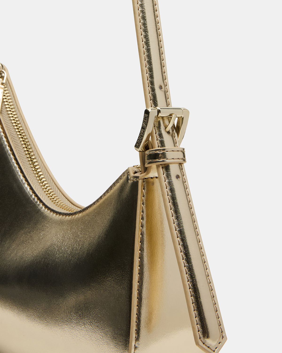 SMITH Bag Gold Asymmetric Shoulder Handbag Steve Madden GOLD