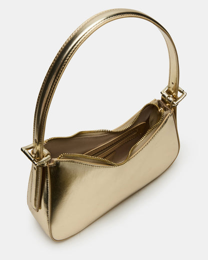 SMITH Bag Gold Asymmetric Shoulder Handbag Steve Madden GOLD