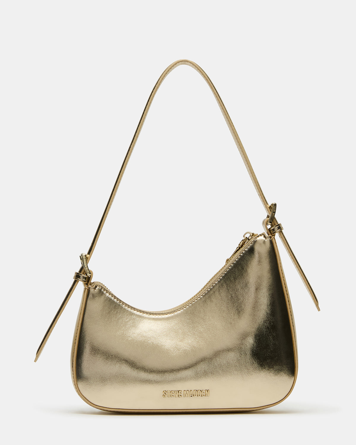 SMITH Bag Gold Asymmetric Shoulder Handbag Steve Madden GOLD