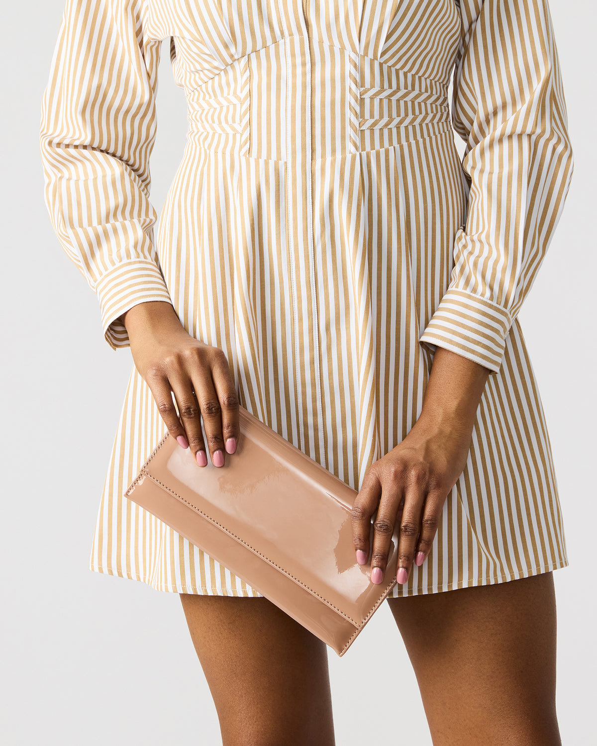 JULIANA Bag Blush Patent Crossbody Clutch Handbag Steve Madden BLUSH PATENT