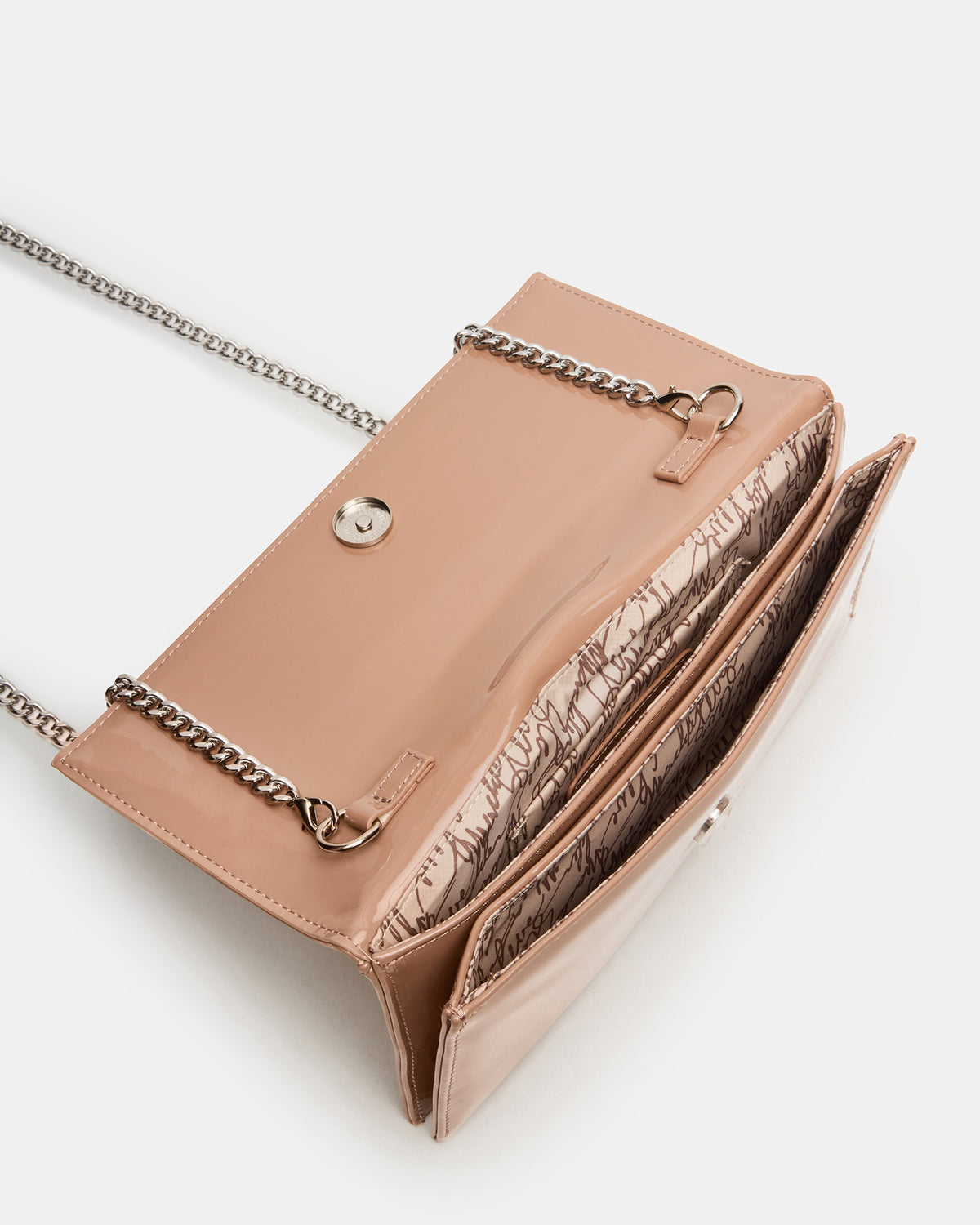JULIANA Bag Blush Patent Crossbody Clutch Handbag Steve Madden BLUSH PATENT