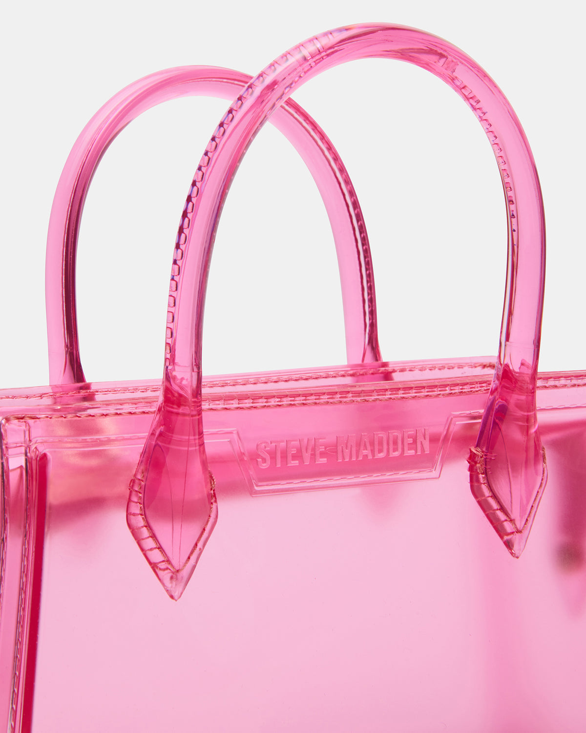 PEACH Jelly Bag Pink Mini Crossbody Top-Handle Handbag Steve Madden PINK