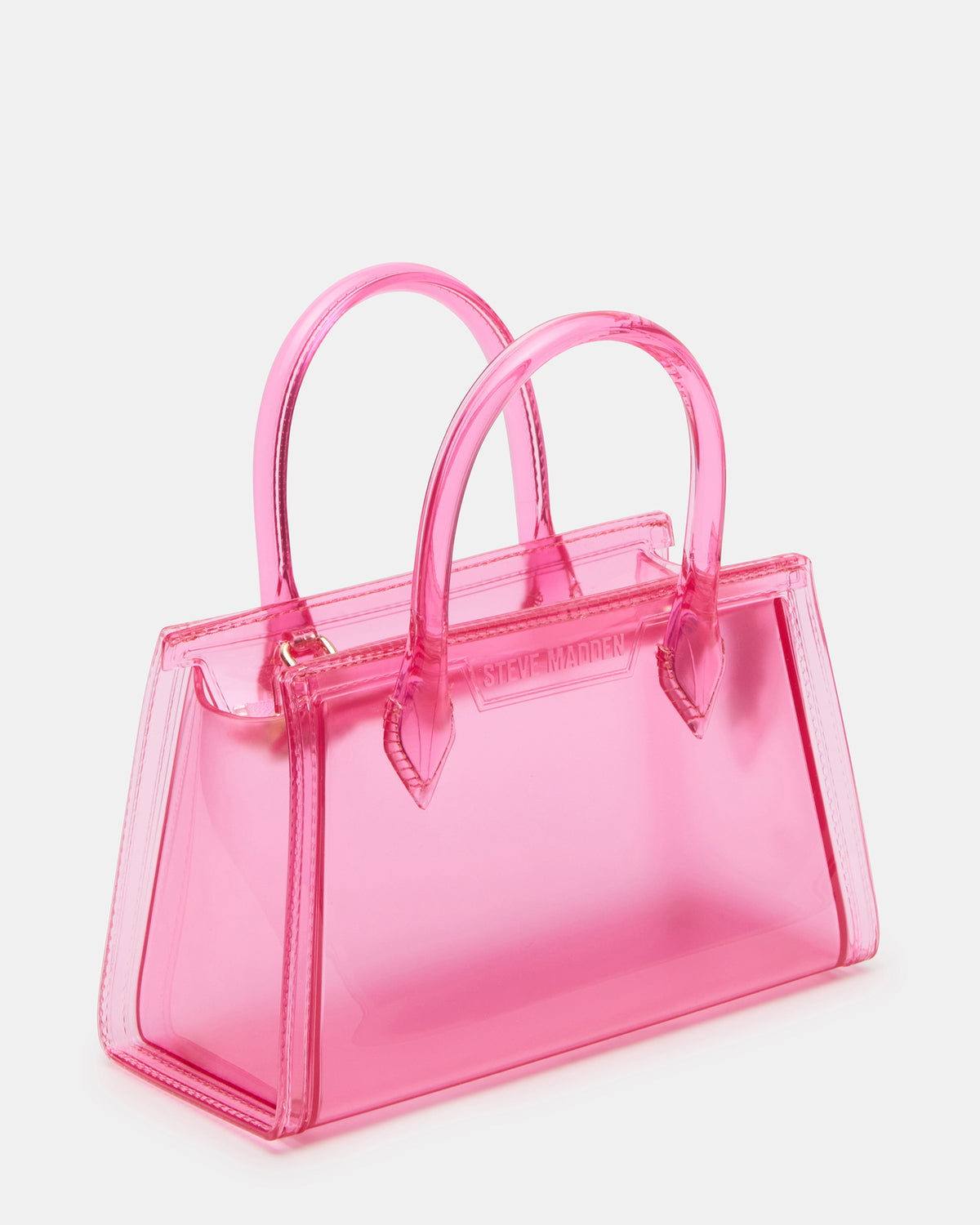 PEACH Jelly Bag Pink Mini Crossbody Top-Handle Handbag Steve Madden PINK
