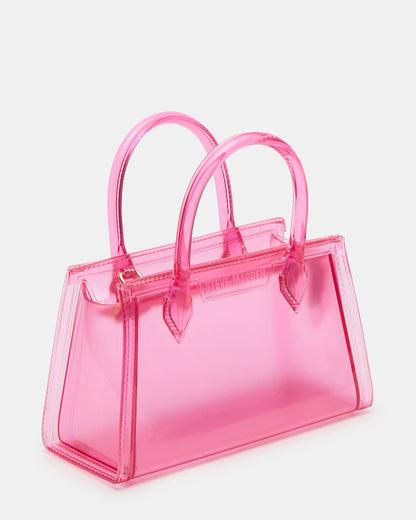 PEACH Jelly Bag Pink Mini Crossbody Top-Handle Handbag Steve Madden PINK