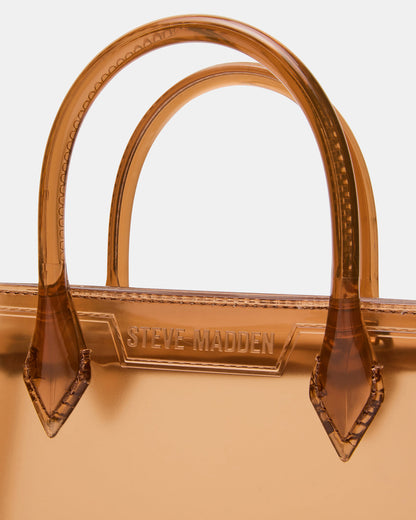 PEACH Jelly Bag Tan Mini Crossbody Top-Handle Handbag Steve Madden TAN