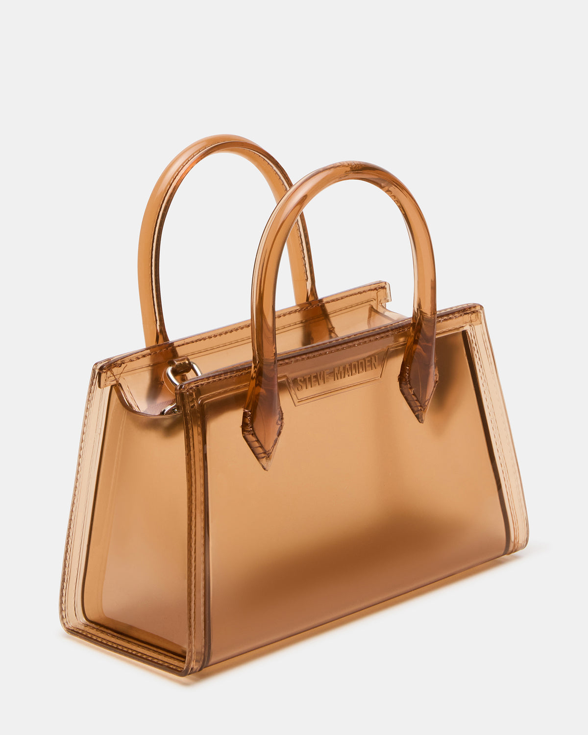 PEACH Jelly Bag Tan Mini Crossbody Top-Handle Handbag Steve Madden TAN