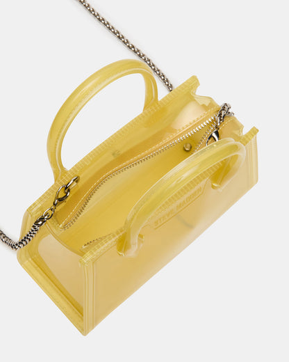 PEACH Jelly Bag Yellow Mini Crossbody Top-Handle Handbag Steve Madden YELLOW