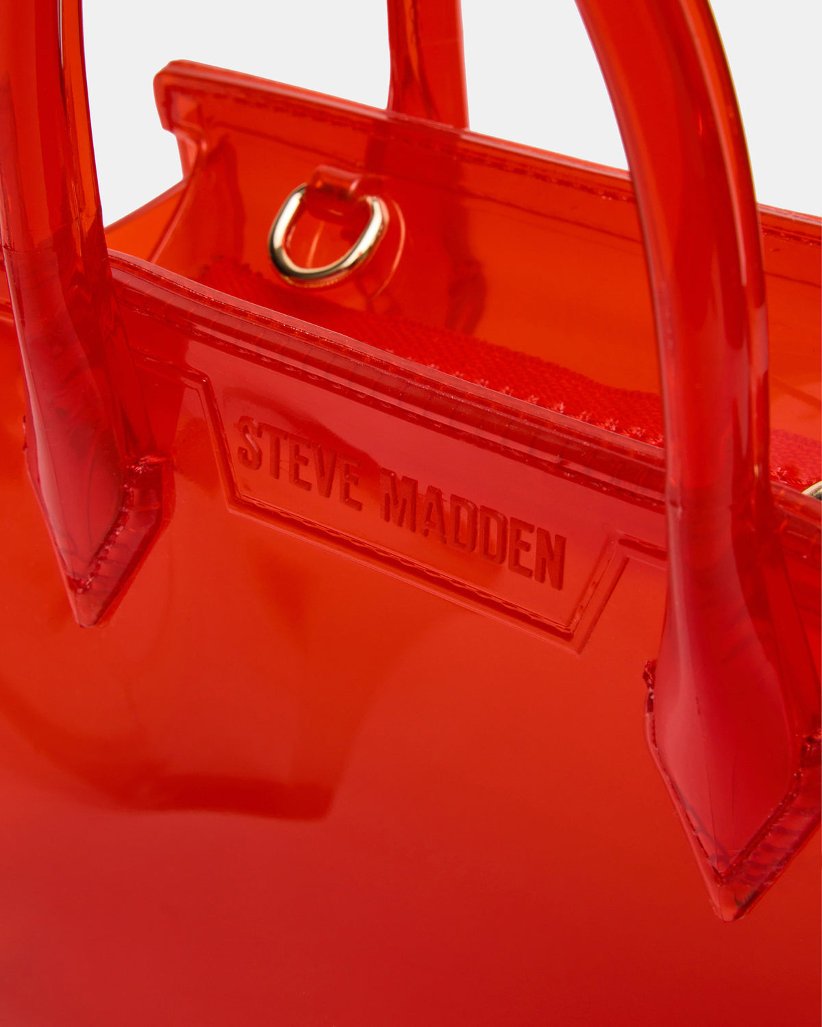 PEACH Jelly Bag Red Mini Crossbody Top-Handle Handbag Steve Madden RED