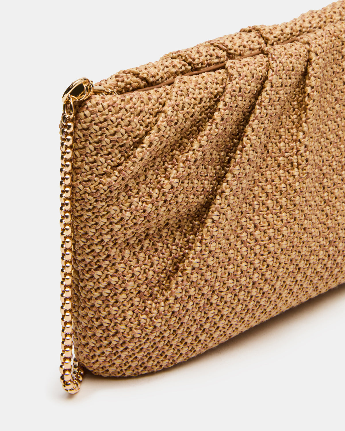 PALOMAA Bag Natural Straw Clutch Crossbody Handbag Steve Madden NATURAL