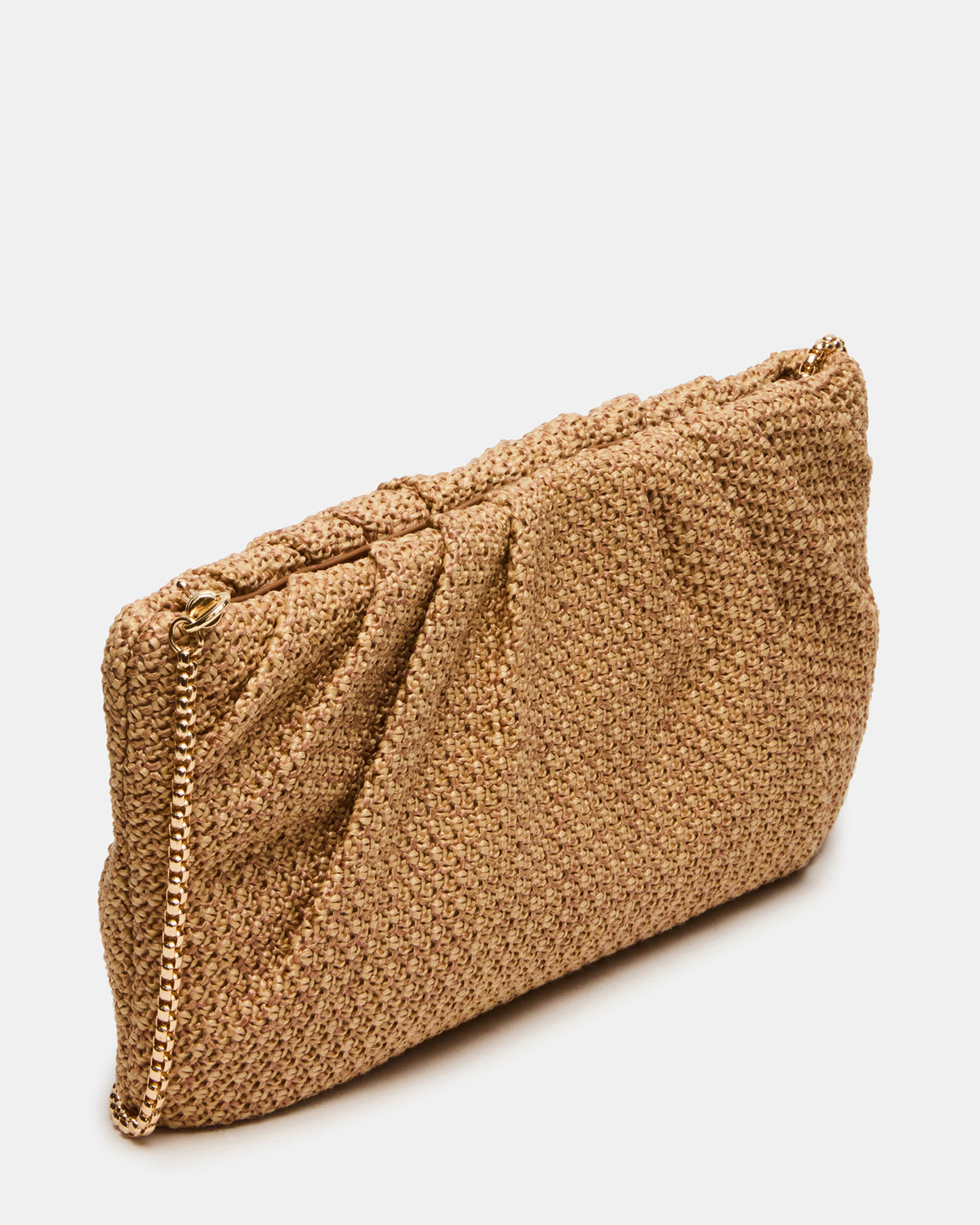 PALOMAA Bag Natural Straw Clutch Crossbody Handbag Steve Madden NATURAL