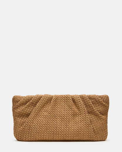 PALOMAA Bag Natural Straw Clutch Crossbody Handbag Steve Madden NATURAL