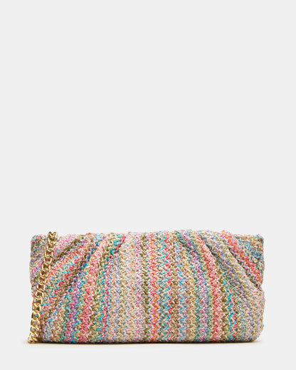 PALOMAA Bag Multi Straw Clutch Crossbody Handbag Steve Madden MULTI