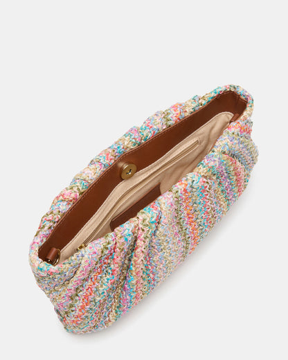 PALOMAA Bag Multi Straw Clutch Crossbody Handbag Steve Madden MULTI