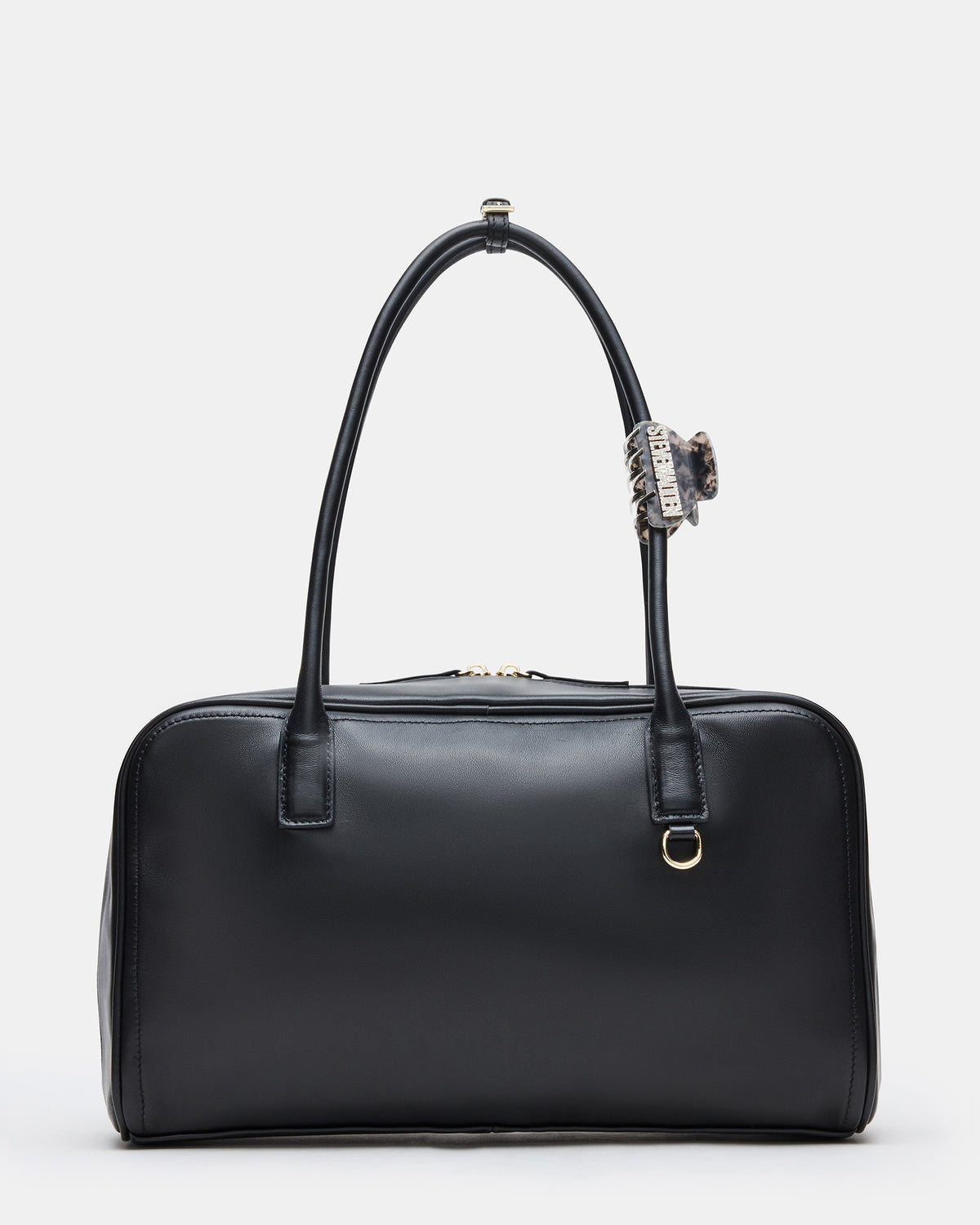 CANDICE Bag Black Shoulder Strap Box Satchel Handbag Steve Madden BLACK