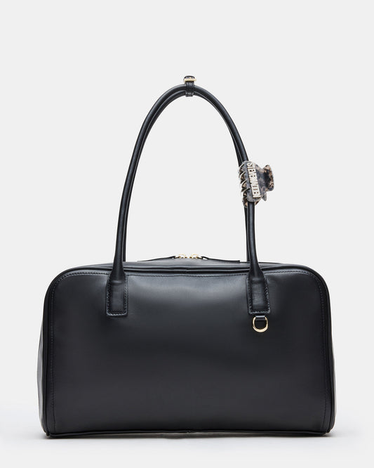 CANDICE Bag Black Shoulder Strap Box Satchel Handbag Steve Madden BLACK