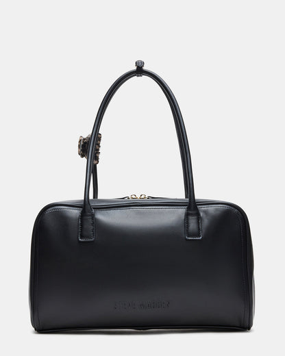 CANDICE Bag Black Shoulder Strap Box Satchel Handbag Steve Madden BLACK