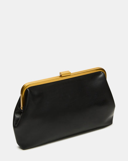 KISSES Bag Black Chain Strap Crossbody Clutch Handbag Steve Madden BLACK