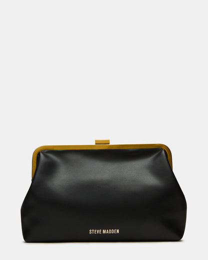 KISSES Bag Black Chain Strap Crossbody Clutch Handbag Steve Madden BLACK