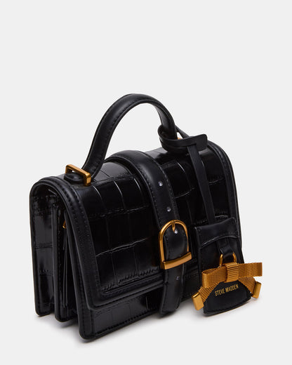 CLARK Bag Black Structured Top-Handle Mini Handbag Steve Madden BLACK