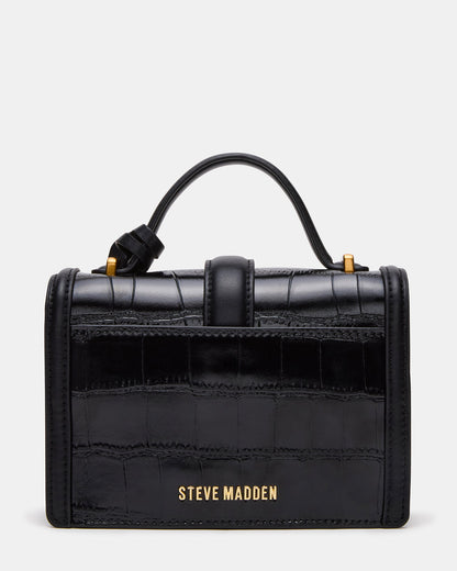 CLARK Bag Black Structured Top-Handle Mini Handbag Steve Madden BLACK