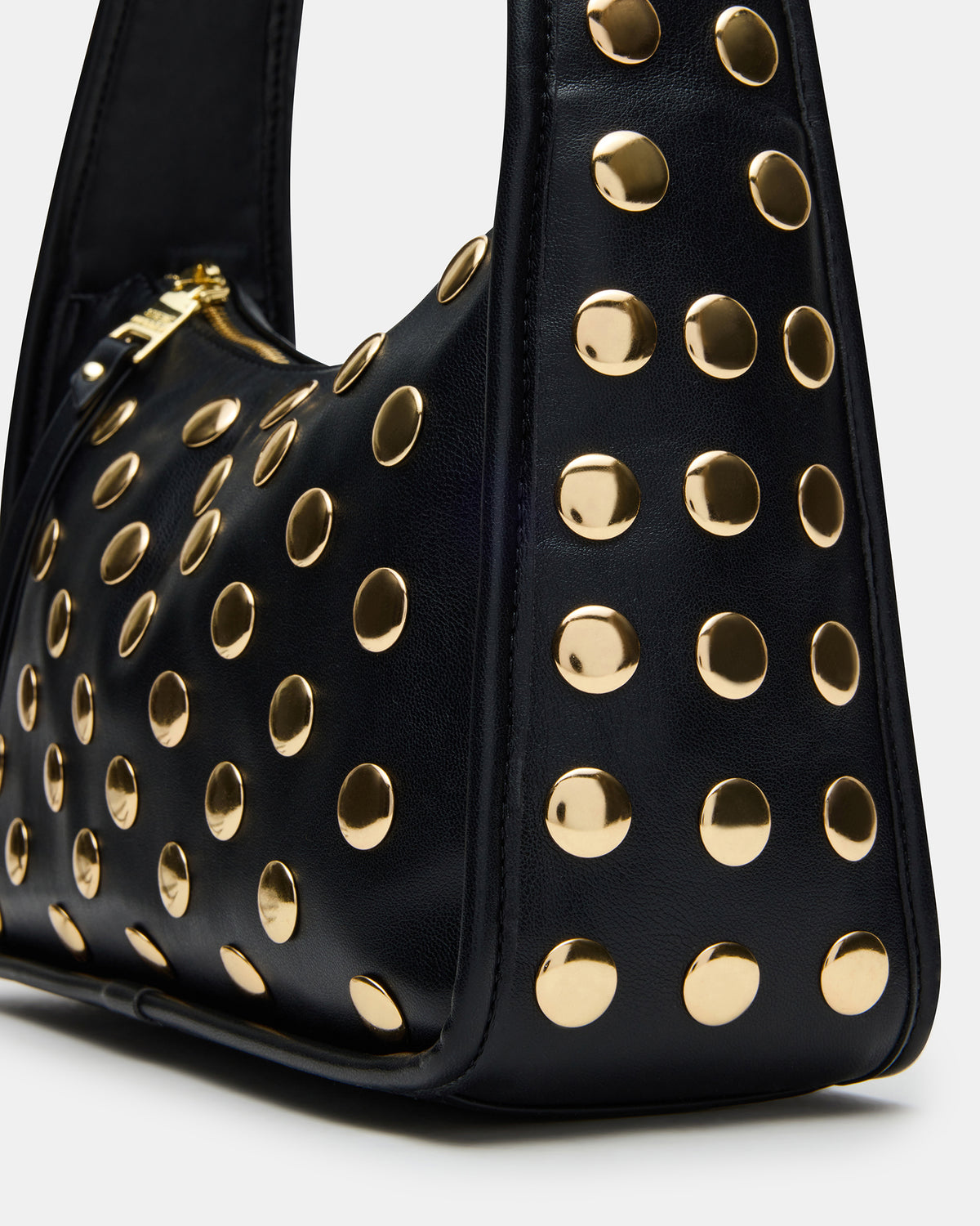 CHEYANN Bag Black Hobo Dome-Studded Shoulder Strap Women's Handbag Steve Madden BLACK