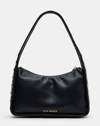 CHEYANN Bag Black Hobo Dome-Studded Shoulder Strap Women's Handbag Steve Madden BLACK