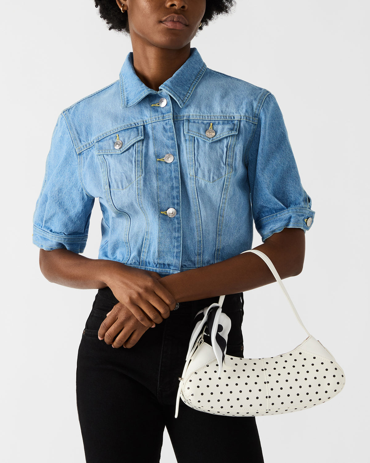 ROXEY Bag Dots Crescent-Shaped Top-Zipper Shoulder Strap Handbag Steve Madden DOTS