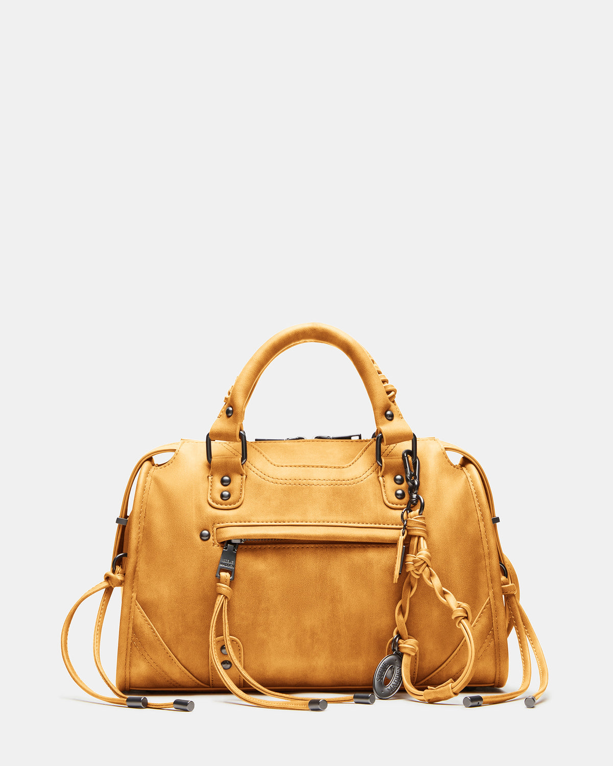 RIGGS Bag Banana Slouchy Top-Handle Crossbody Satchel Handbag Steve Madden BANANA LEATHER
