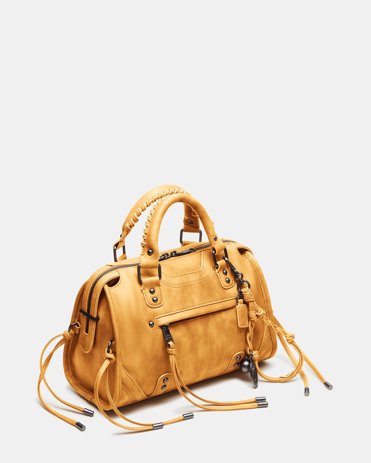RIGGS Bag Banana Slouchy Top-Handle Crossbody Satchel Handbag Steve Madden BANANA LEATHER