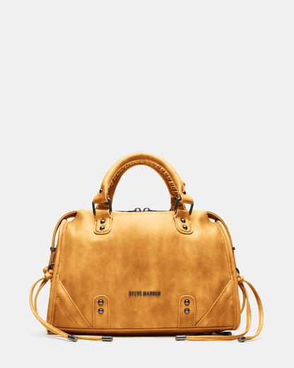 RIGGS Bag Banana Slouchy Top-Handle Crossbody Satchel Handbag Steve Madden BANANA LEATHER