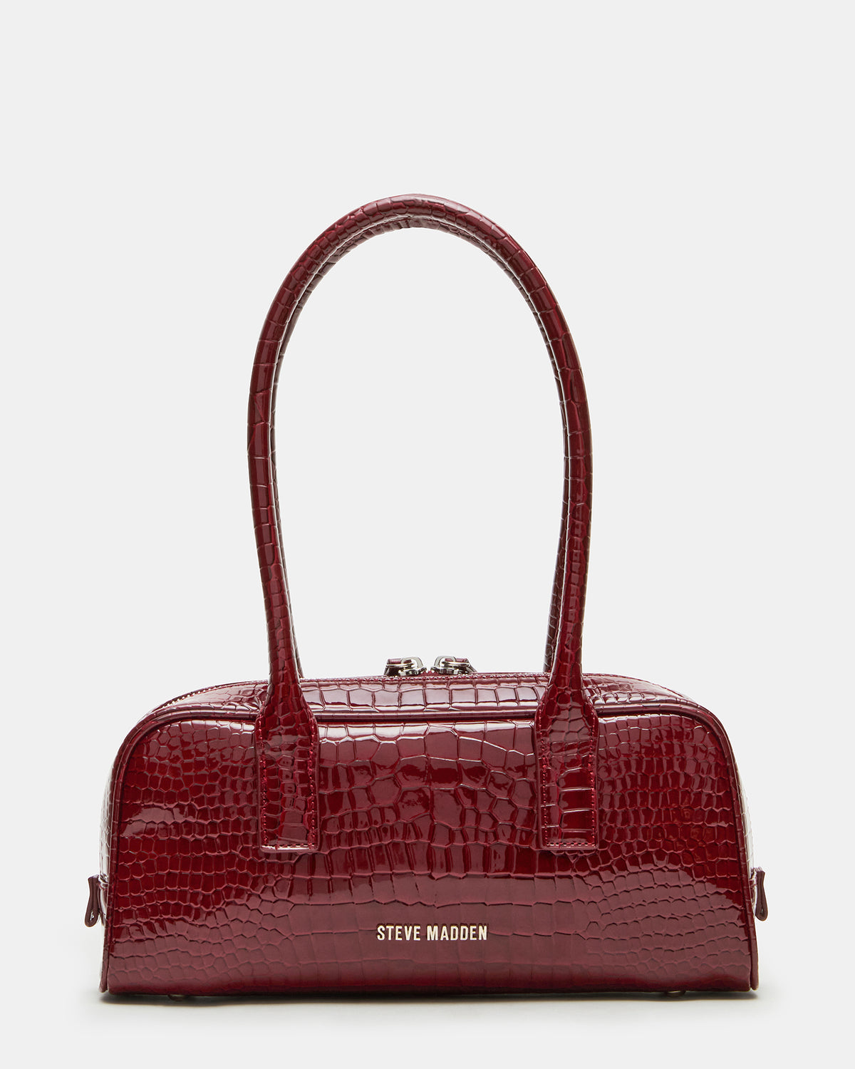 ANISE Bag Red Crocodile Elongated Shoulder Strap Handbag Steve Madden RED CROCODILE