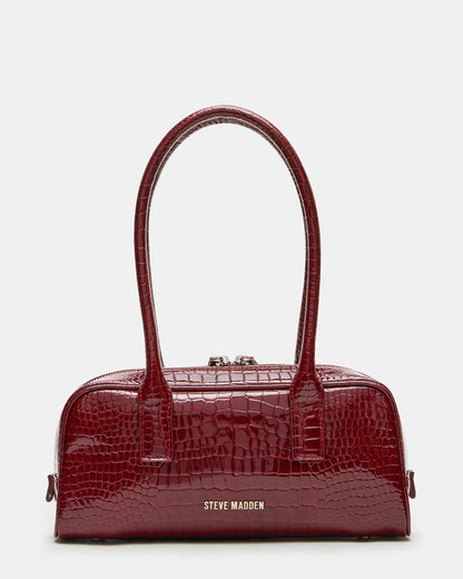 ANISE Bag Red Crocodile Elongated Shoulder Strap Handbag Steve Madden RED CROCODILE