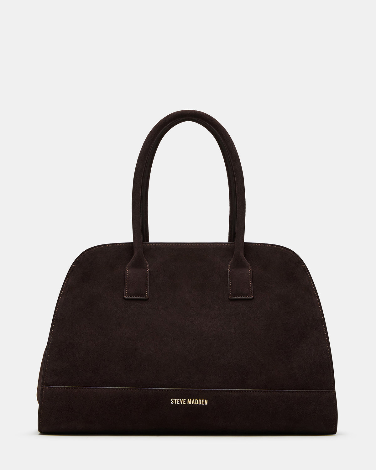HEIDEE Bag Brown Suede | Women's Shoulder Strap Tote Handbag Steve Madden BROWN SUEDE