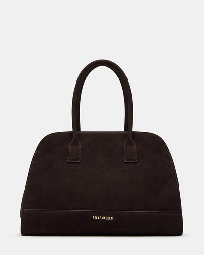 HEIDEE Bag Brown Suede | Women's Shoulder Strap Tote Handbag Steve Madden BROWN SUEDE