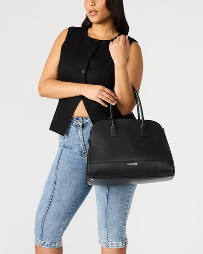HEIDEE Bag Brown Suede | Women's Shoulder Strap Tote Handbag Steve Madden BROWN SUEDE