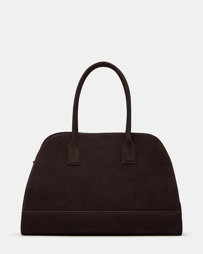 HEIDEE Bag Brown Suede | Women's Shoulder Strap Tote Handbag Steve Madden BROWN SUEDE