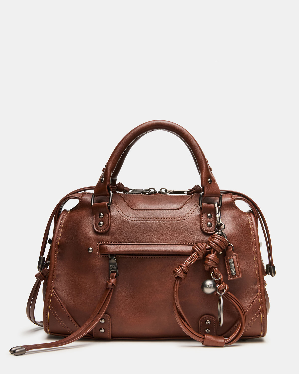 RIGGS BAG RUST Slouchy Top-Handle Crossbody Satchel Handbag Steve Madden RUST