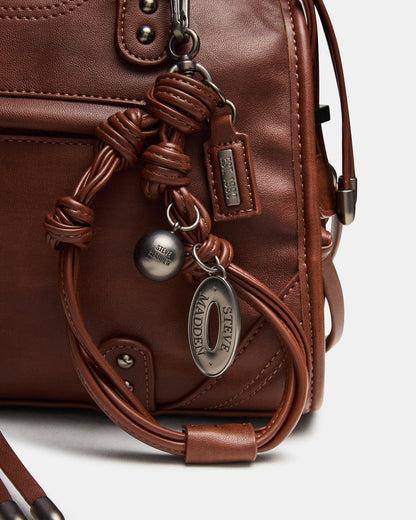 RIGGS BAG RUST Slouchy Top-Handle Crossbody Satchel Handbag Steve Madden RUST