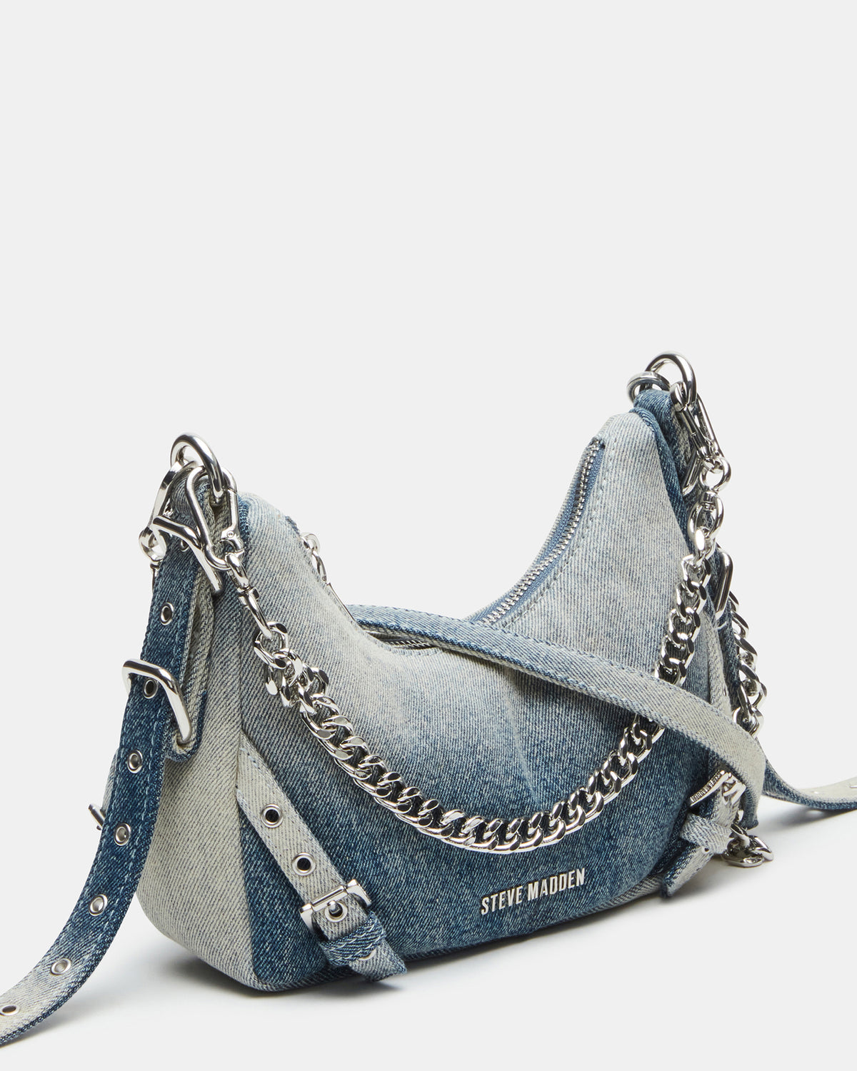 VITAL Denim Fabric Women's Shoulder Bag Steve Madden DENIM FABRIC