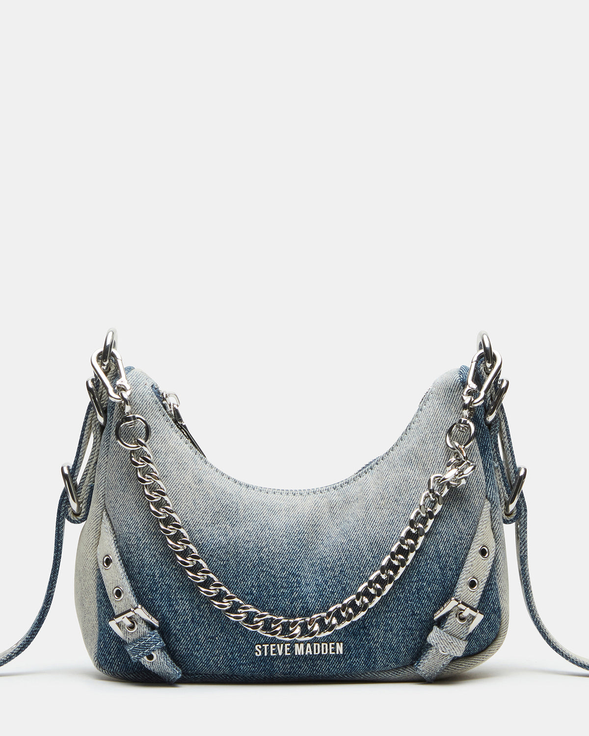 VITAL Denim Fabric Women's Shoulder Bag Steve Madden DENIM FABRIC