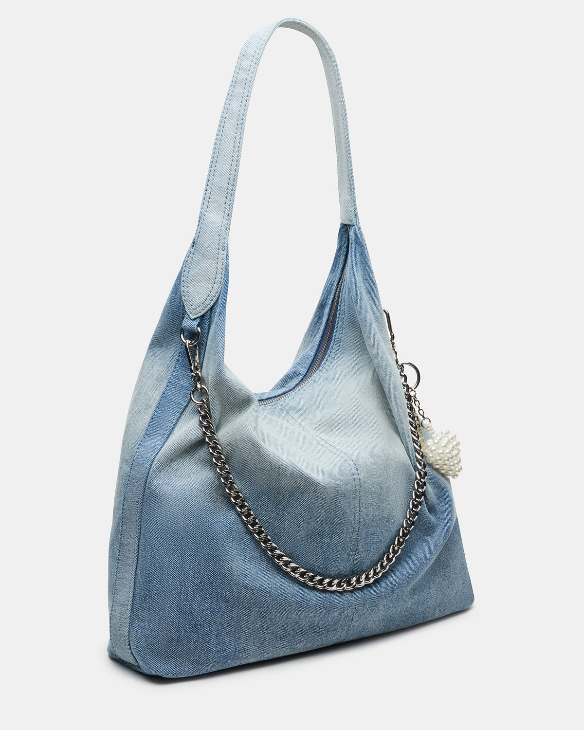 KREWE Bag Denim Slouchy Hobo Shoulder Strap Tote Handbag Steve Madden DENIM