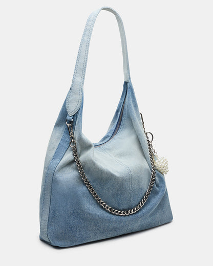 KREWE Bag Denim Slouchy Hobo Shoulder Strap Tote Handbag Steve Madden DENIM