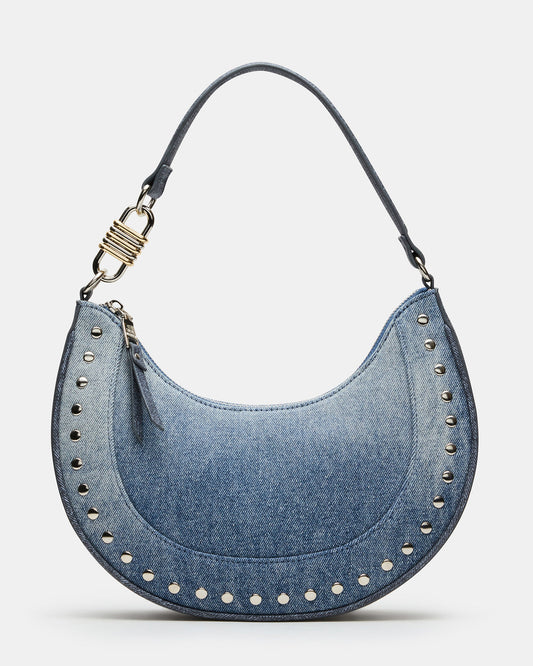 LIAMM Bag Denim Shoulder Strap Dome-Studded Women's Handbag Steve Madden DENIM