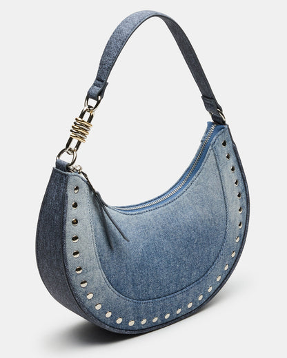 LIAMM Bag Denim Shoulder Strap Dome-Studded Women's Handbag Steve Madden DENIM
