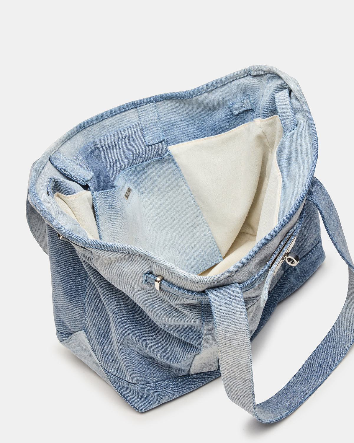BOAT Bag Denim Shoulder Strap Denim Tote Handbag Steve Madden DENIM