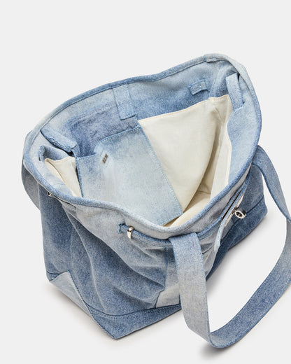 BOAT Bag Denim Shoulder Strap Denim Tote Handbag Steve Madden DENIM